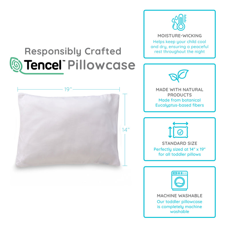 PUREgrace 100% TENCEL Toddler Pillowcase