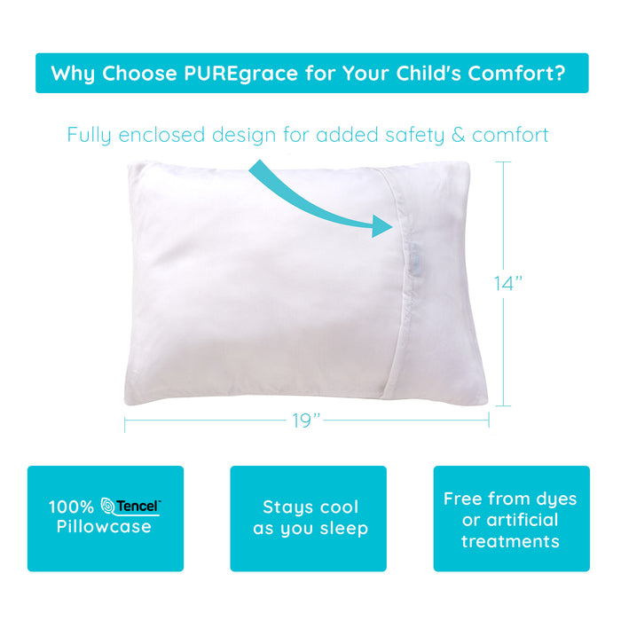 PUREgrace 100% TENCEL Toddler Pillowcase