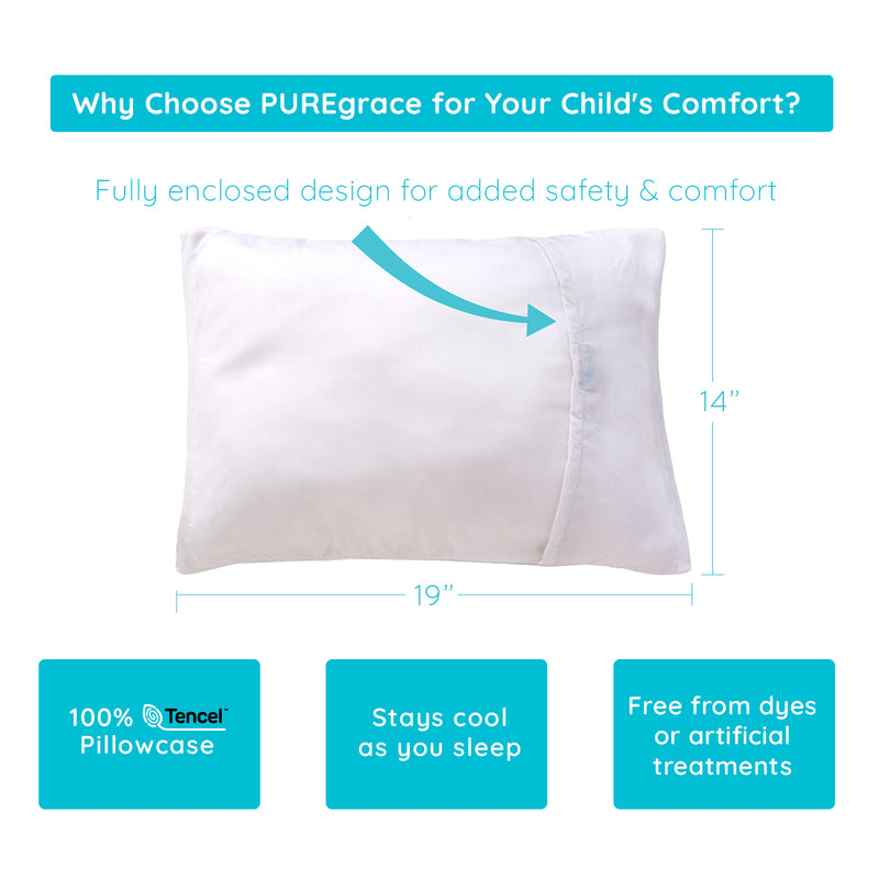 PUREgrace 100% TENCEL Toddler Pillowcase