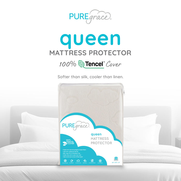 PUREgrace TENCEL Mattress Protector (Queen)