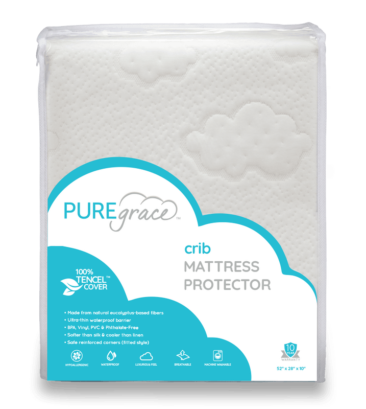 Crib waterproof top mattress protector