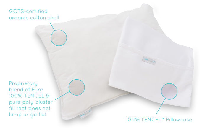 Naturally cooling toddler pillowcase